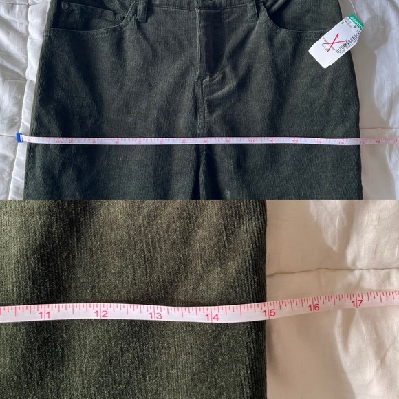 NWT Simons Straight Leg Corduroy Trouser 0 Green - Picture 12 of 14